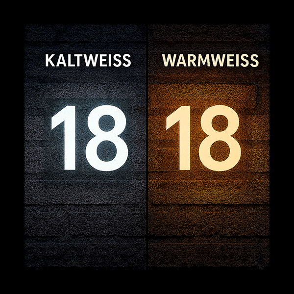 Unterschied zwischen Warmweiß und Kaltweiß.